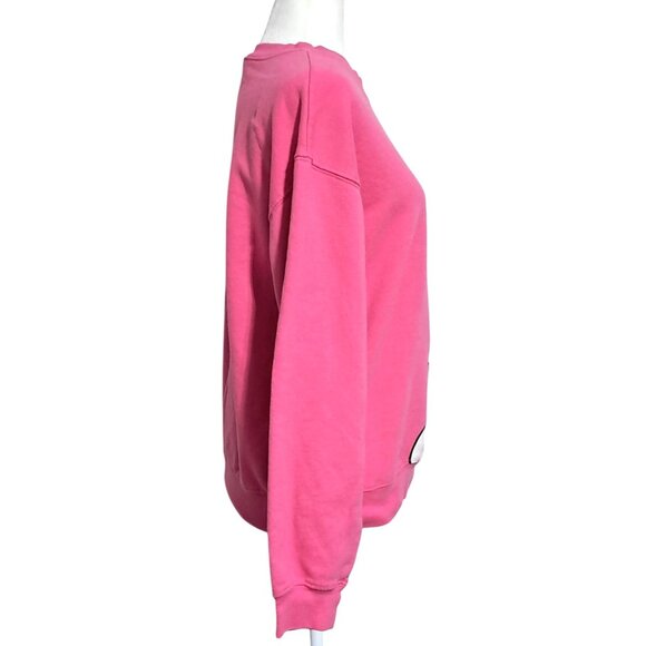 Disney Pink Minnie Mouse Angry Womens Sweatshirt M(7-9) Cotton/Polyester Crewnec - Picture 10 of 12